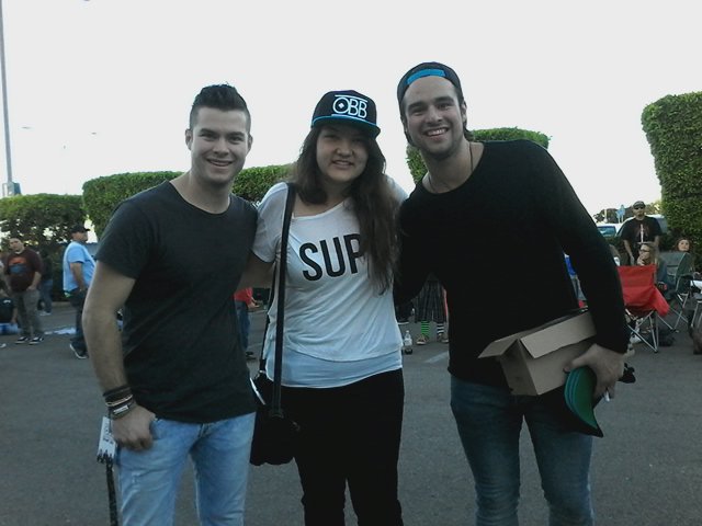 SaltLightMusic's tweet photo. It was great meeting @OBB_Music Yesterday at the @winterjamtour in Long Beach! Had a BLAST!! #OBBNation #winterjam πΆ https://t.co/coYZ8IcSk4