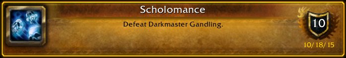 ozy549's tweet photo. I just earned the [Scholomance] Achievement! #Warcraft https://t.co/tZWCAKMYEm
