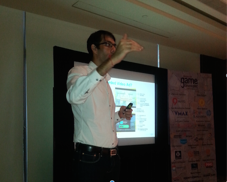 SupriyaGoswami's tweet photo. Super Friday with @@InMobi s @dev_ramnane speaking at #NGDC2015 on Succeeding with Rewarded Video https://t.co/ZmkIq0MLv8