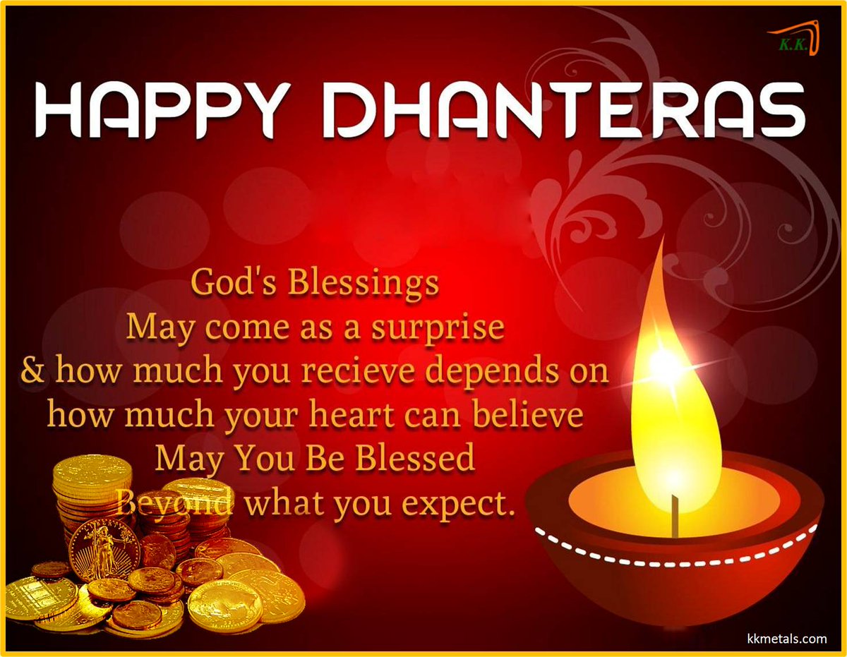 kkmetals's tweet photo. May on this #Dhanteras Goddess Lakshmi bless you with happiness good health and wealth. 
#HappyDhanteras https://t.co/JAcmMqN3ow