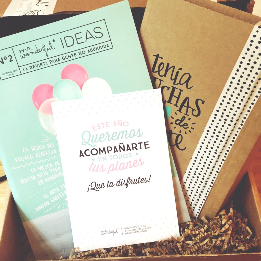 Regalos que alegran el día y la semana! Muchas gracias <a href="/mrwonderful_/">Mr. Wonderful</a> ! #mrwonderfulideas #colaboracionesquemolan