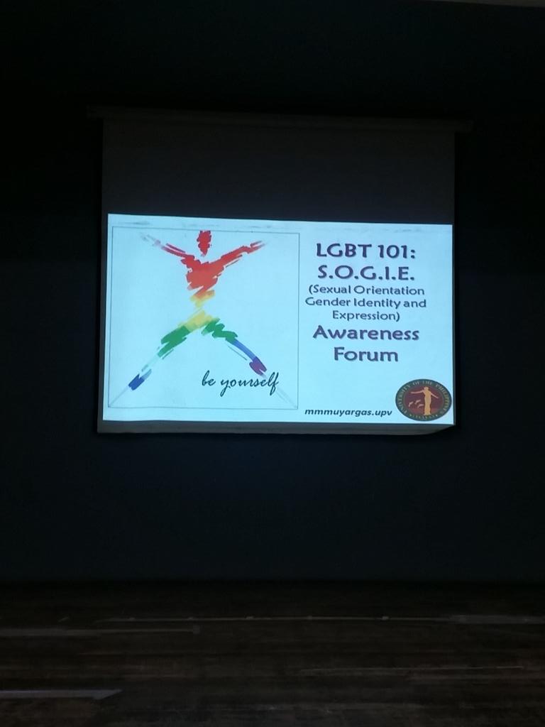 paodajaysantos's tweet photo. Happening Right now. Habol na sa CFOS AV HALL. ๐ #PrideWeek2015 #OUTandPROUD https://t.co/Un2MO7nw8Q