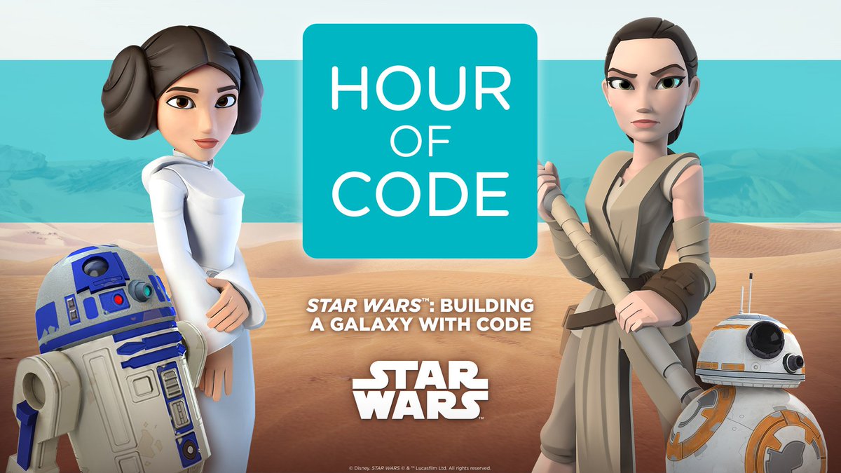 codeorg's tweet image. Our first new #HourOfCode tutorial is here, featuring Star Wars: The Force Awakens! code.org/starwars