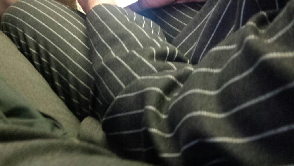 Gergaroth's tweet photo. The man wedged next to me this morning reeks of booze &amp; is dressed a bit like Beetlejuice #commutingishell https://t.co/kH345reA7B