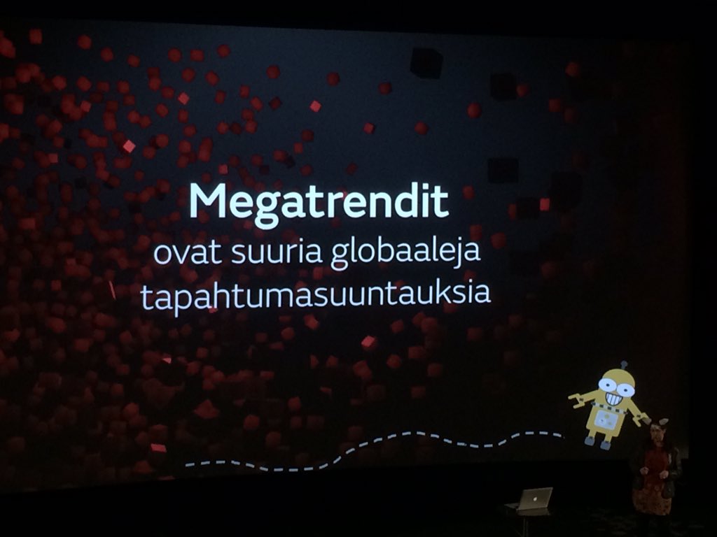 Futuristi Elina Hiltunen lavalla! <a href="/elinafuturist/">Elina Hiltunen 🌲🇫🇮🇪🇺🏳️‍🌈👩‍🔬☮️⚛️🌍♻️🔮🐕📙</a> #MTV2016