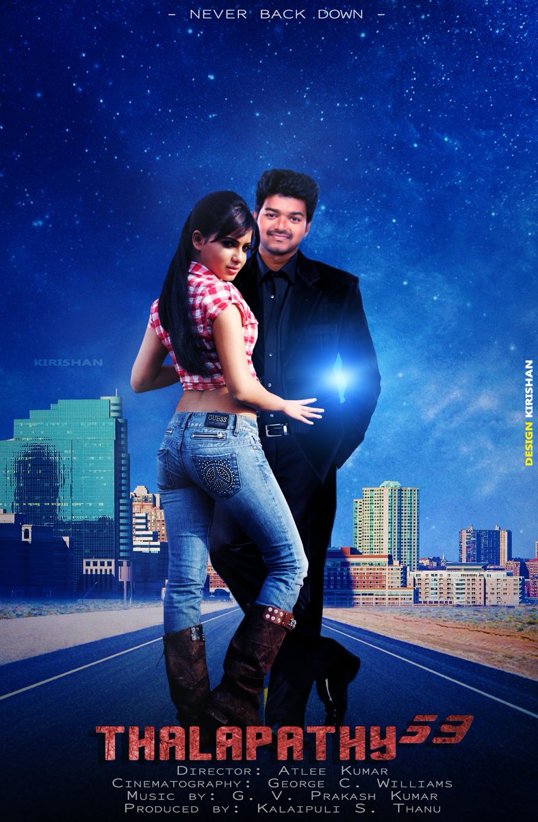 luv4jessie's tweet photo. #Thalapathy59 @actorvijay @Samanthaprabhu2 @Atlee_dir #PromoPosterDesign :)) Shooting in Procress;)) https://t.co/o56IoVWf2E