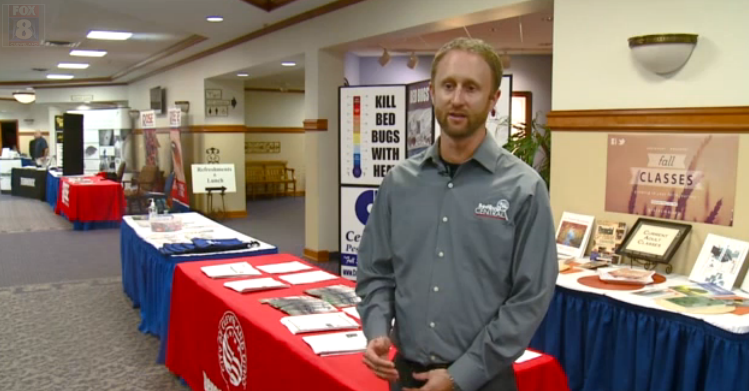 Here's <a href="/JWhiteBBTV/">Jeff White</a> at Cuyahoga County #BedBug Conference last week interviewed by <a href="/fox8news/">fox8news</a>: bit.ly/1NEunpD