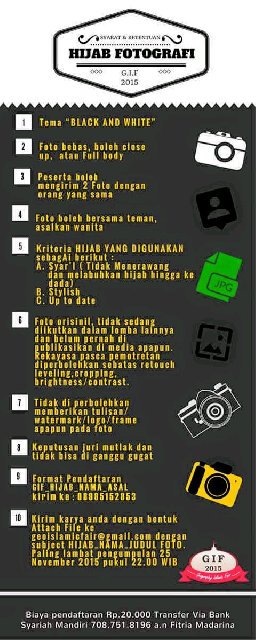 GIF_UPI's tweet photo. Terus apa lagi? Ini nih ga kalah seru kesempatan buat kamu hijabers dan suka fotografi, ada lomba Hijab Fotografi ;) https://t.co/ywqZMnMqkQ