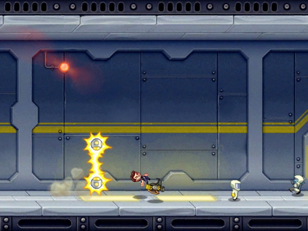 I just flew 164m in a totally crazy game of #JetpackJoyride on iPad. Try to beat that!