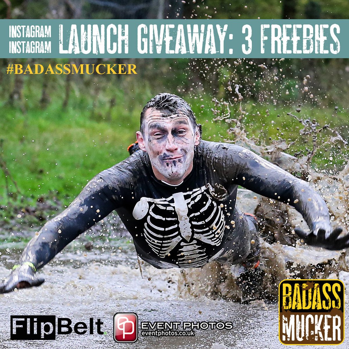 #Freebie #comp to celebrate new #Instagram account instagram.com/badassmucker/ <a href="/theflipbeltUK/">FLIPBELTUK</a> #ukrunchat #running #sport
