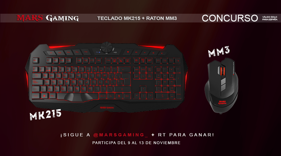 MarsGaming_'s tweet photo. SORTEO de un #MM3+ #MK215. Participa haciendo RT+FOLLOW. ¡No pierdas esta oportunidad! Suerte =) https://t.co/ueCkJycDXa