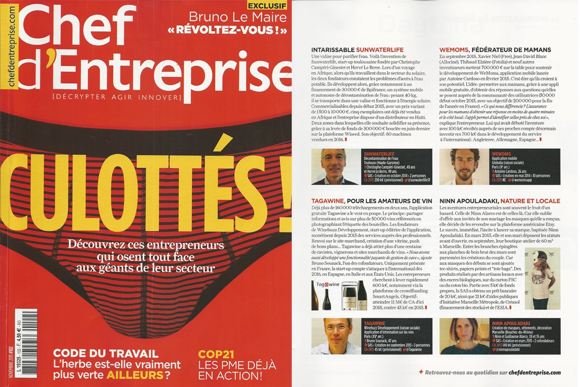 "Ils sont ceux sur lesquels miser" Merci à <a href="/m_perroud/">Marion Perroud</a> de <a href="/Chef_entreprise/">Chef D'entreprise</a> pour <a href="/Tagawine/">Tagawine</a> ! #appli #vins #startup