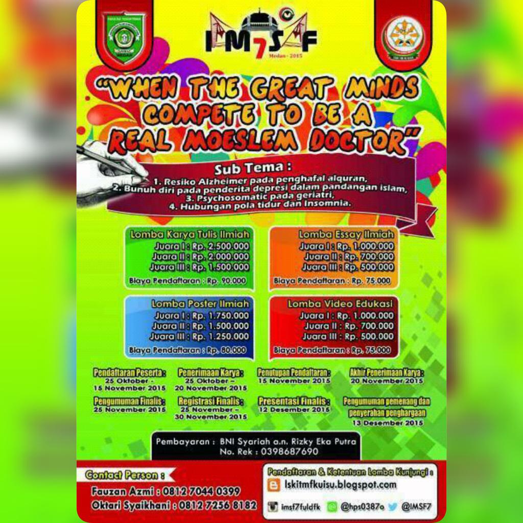 MUNAS_FULDFK11's tweet photo. Yuk yuk pada daftar,,,udh tinggal beberapa hari lg loh pendaftarannya,nntk nyesal loh klu ga ikutan https://t.co/GpOqgdx4Q5