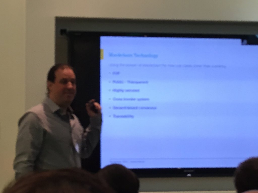genemurphy's tweet photo. Now it's the gang from @coluplatform giving their insights this morning at the #blockhack15 debrief @Deloitte https://t.co/v0eeY4RzkP