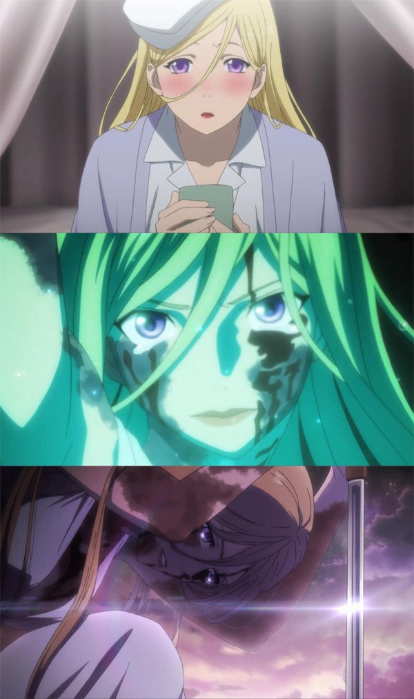 [애니플러스 11/9 22:30 방송『노라가미 ARAGOTO』6화 "해야만 하는 것"] - 이런 누님을 로리로 만들려 했다니... 로리지온 잔당 쿠가하의 비샤몬 로리화...