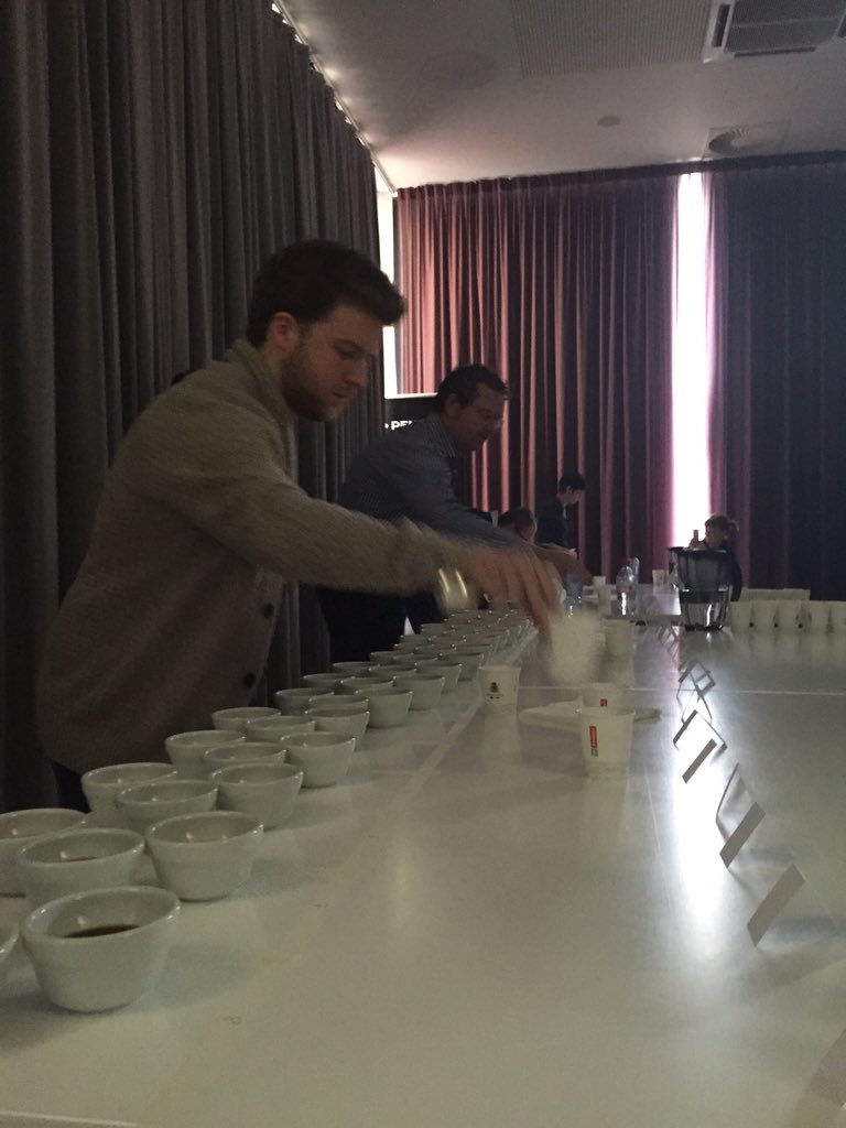 scaebelgium's tweet photo. En we zijn vertrokken voor de eerst ronde #cuptasting #scaebelgium https://t.co/iVwPgzPokq