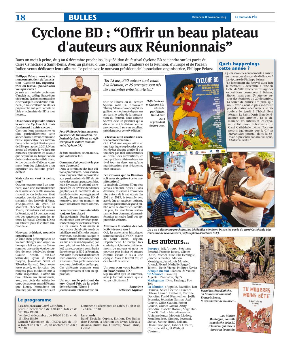 Cri_Margouillat's tweet photo. Du rififi sous les tropiques https://t.co/xcp9bwnXvv #BD @BDGest @lesinrocks @sebastienfolin @Reunion1ere @TCarrere https://t.co/BtA1MUMUwB