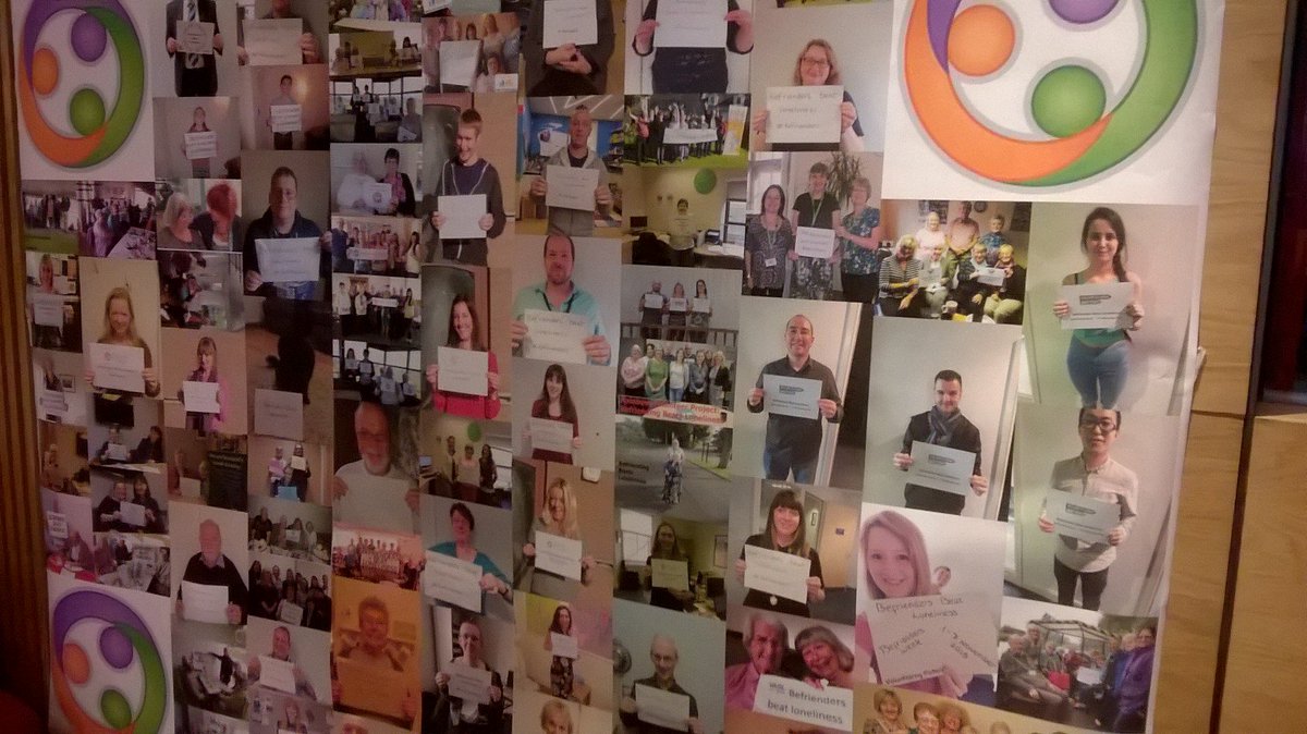mcarruthersmbe's tweet photo. Great @befriendingnet conference, canyou see us on the #walloffriendship #befriendersbeatloneliness https://t.co/hFJQE3hqHO