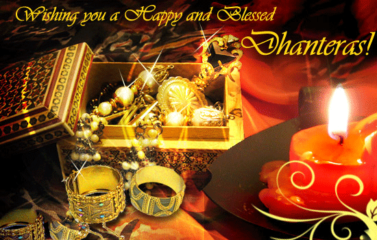 Happy Dhanteras Wishes and Greetings Cards