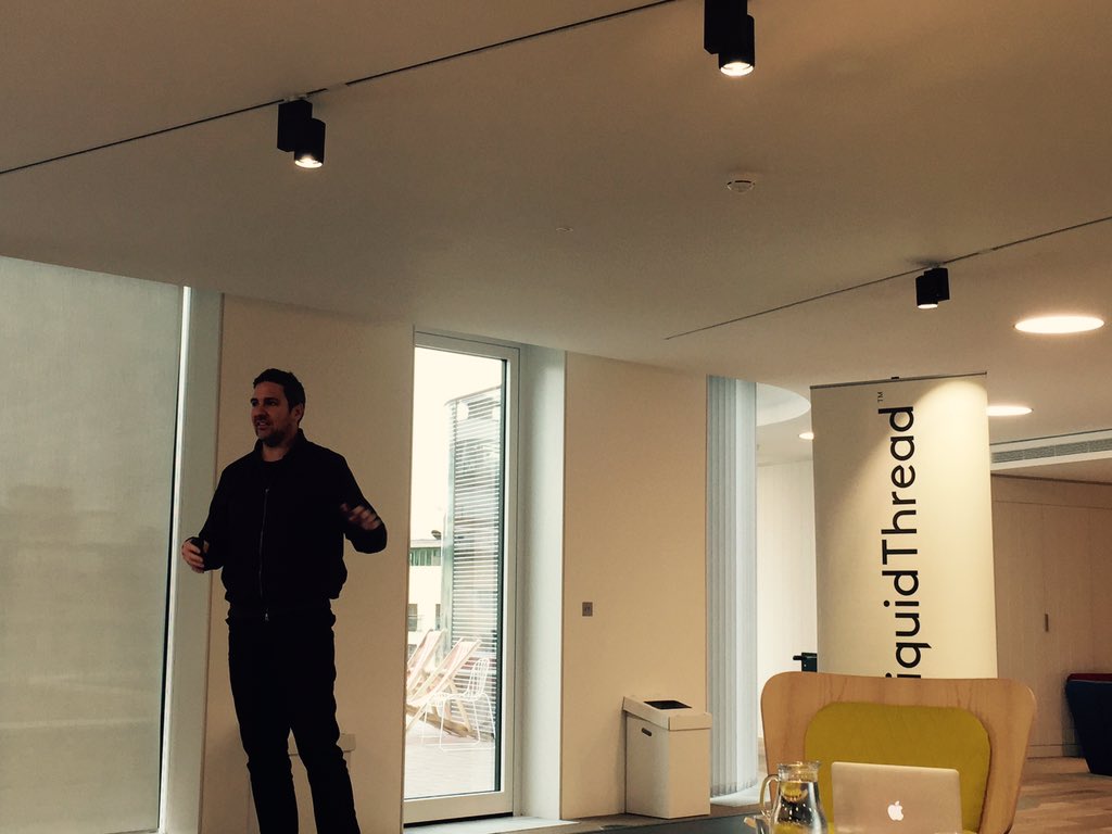 steveparkersmg's tweet photo. Thank you @danlhewitt &amp; partners @MakerStudios for inspiring start to @liquidthreaduk week | @brown_ac @oliviergers https://t.co/wDButJDXWG