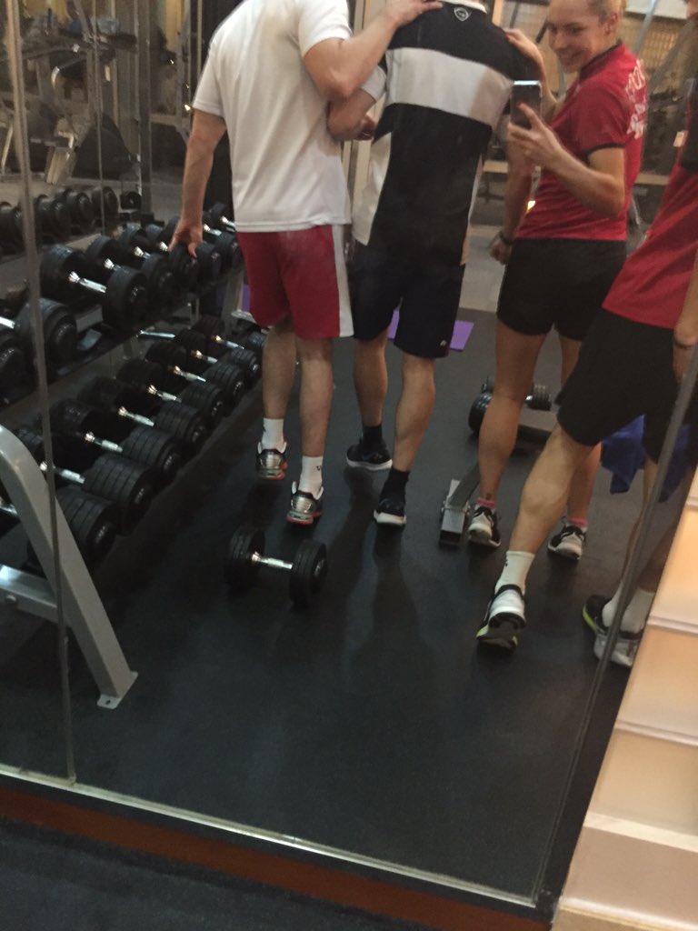 gabbyadcock's tweet photo. Too funny! You can tense your calf/quad if you want @pete_287 😜 #quad off #calfoff #armoff 😂😂💪🏼 @mashman78 🕊🐿 https://t.co/pFADeSi2bF