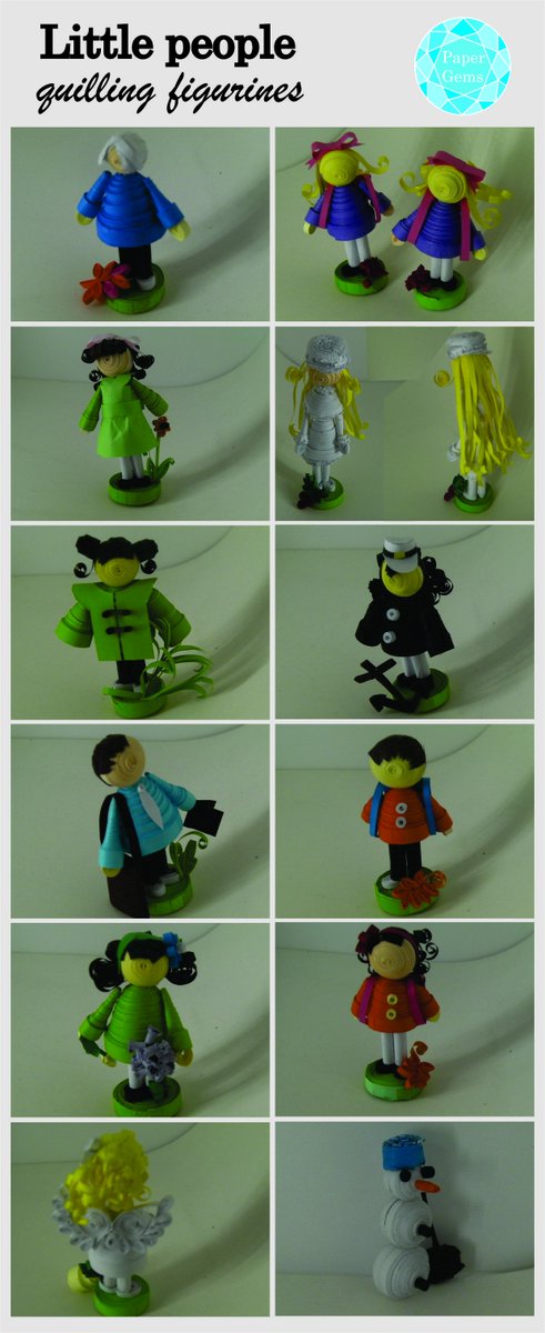 PaperGems's tweet image. Little people from paper