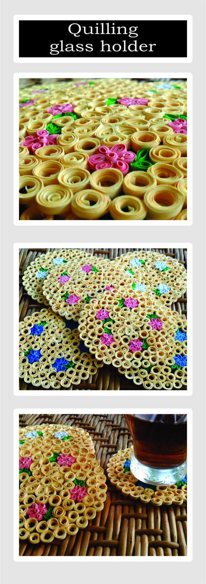 PaperGems's tweet image. Glass holder from paper