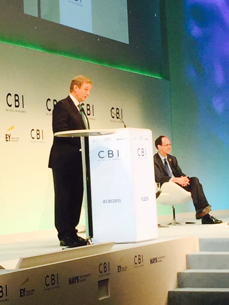 EndaKennyTD's tweet photo. As your friend it's important that I share our perspective. Brexit is not in Ireland's interest. #CIB2015 https://t.co/qZzGapApwm