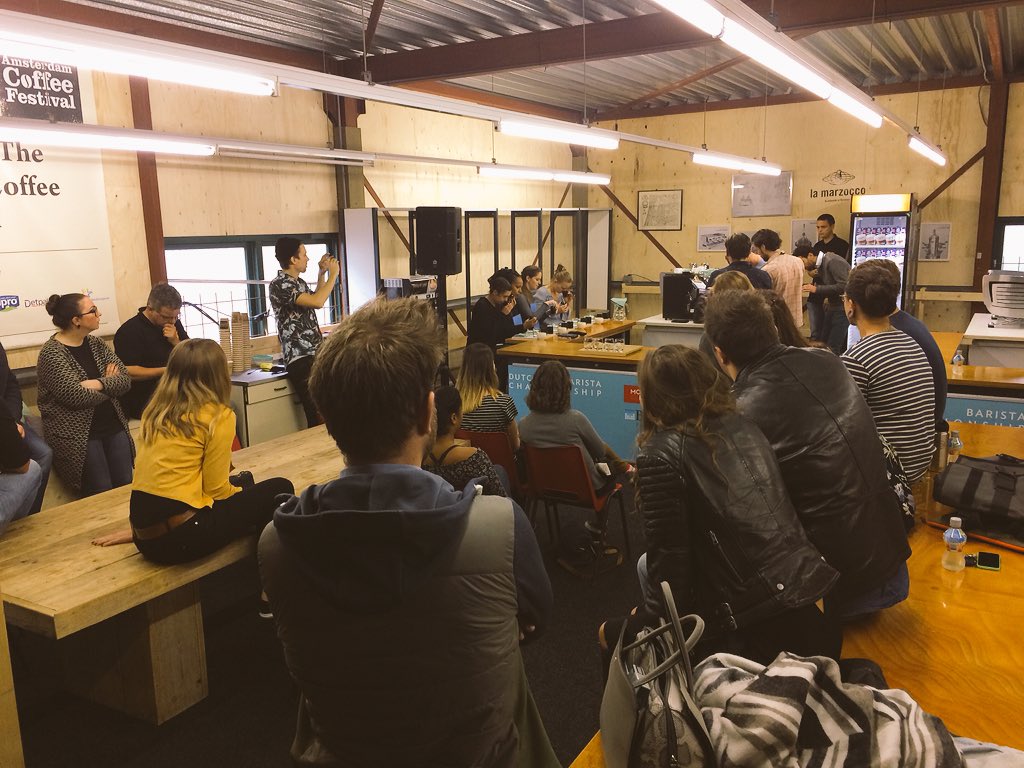 koffieTcacao's tweet photo. De voorrondes van de Dutch Barista Championships zijn begonnen! @SCAENederland @alleborgh1 https://t.co/RbPC1UuHUl