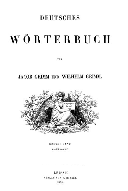 ChristStubkjaer's tweet photo. #2tyb3 
Titelblatt von Band 1 des Deutschen Wörterbuchs https://t.co/EW1484rDcI