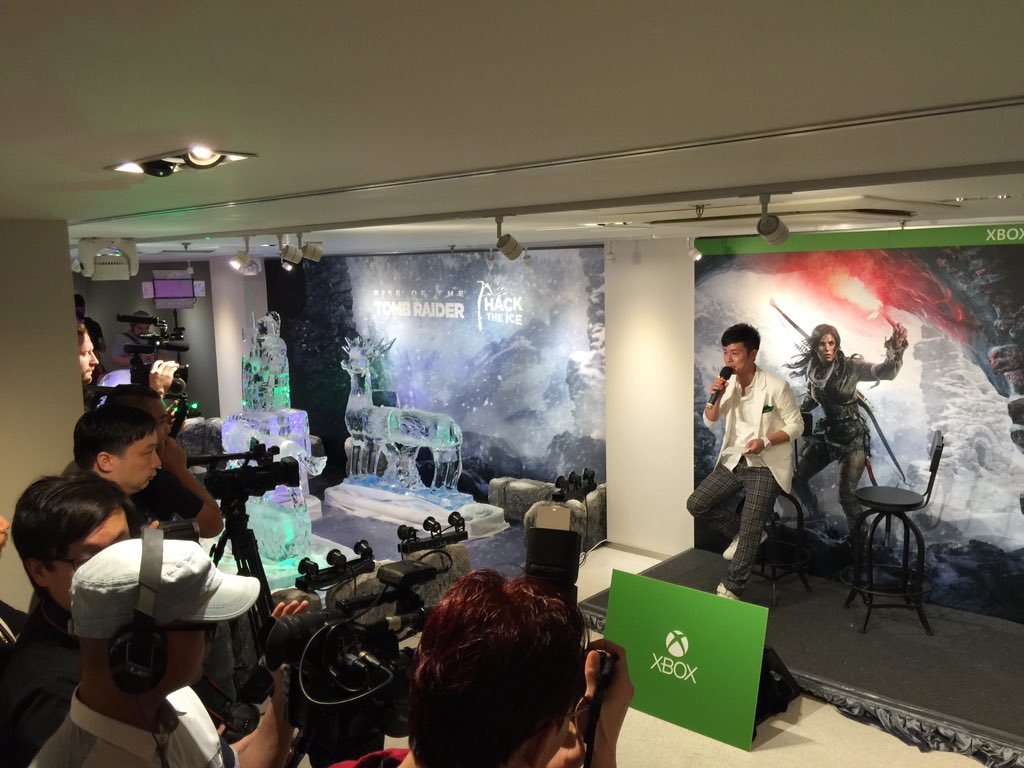 NickVanzetti's tweet image. Live on stream now, the @tombraider #hacktheice competition!!