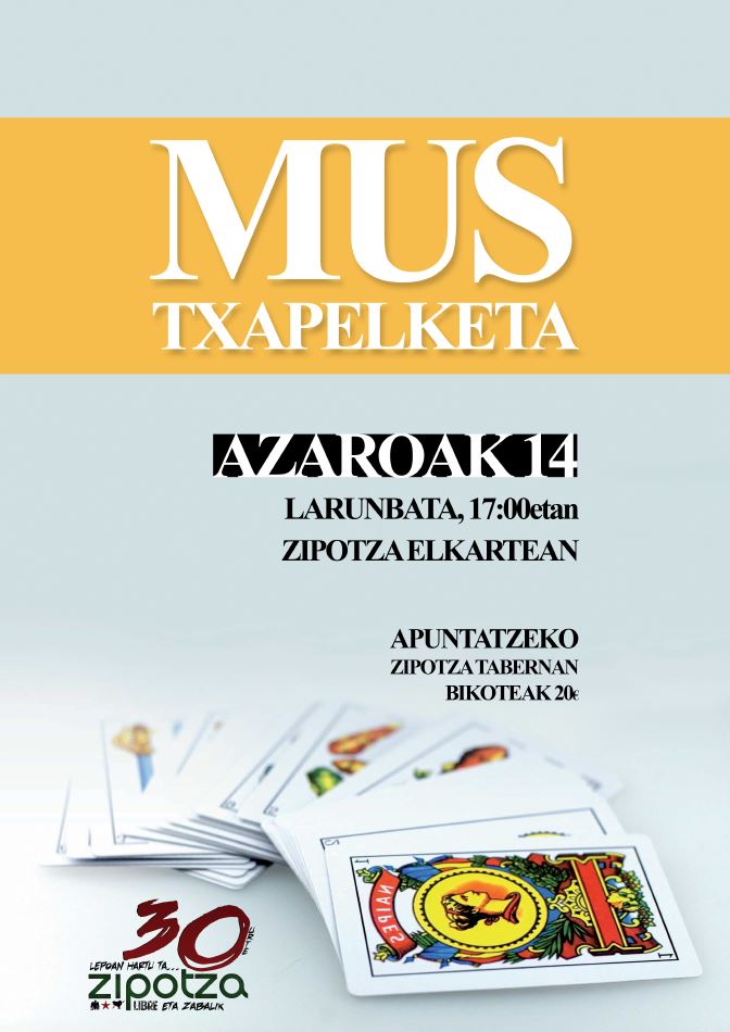 ZipotzaElkartea's tweet photo. Astebururako bi deialdi @KronikaEus @naiz_agenda @berria @argia @info7irratia @topatu_eus  #Zipotza30 https://t.co/6sHJ9lIgCI