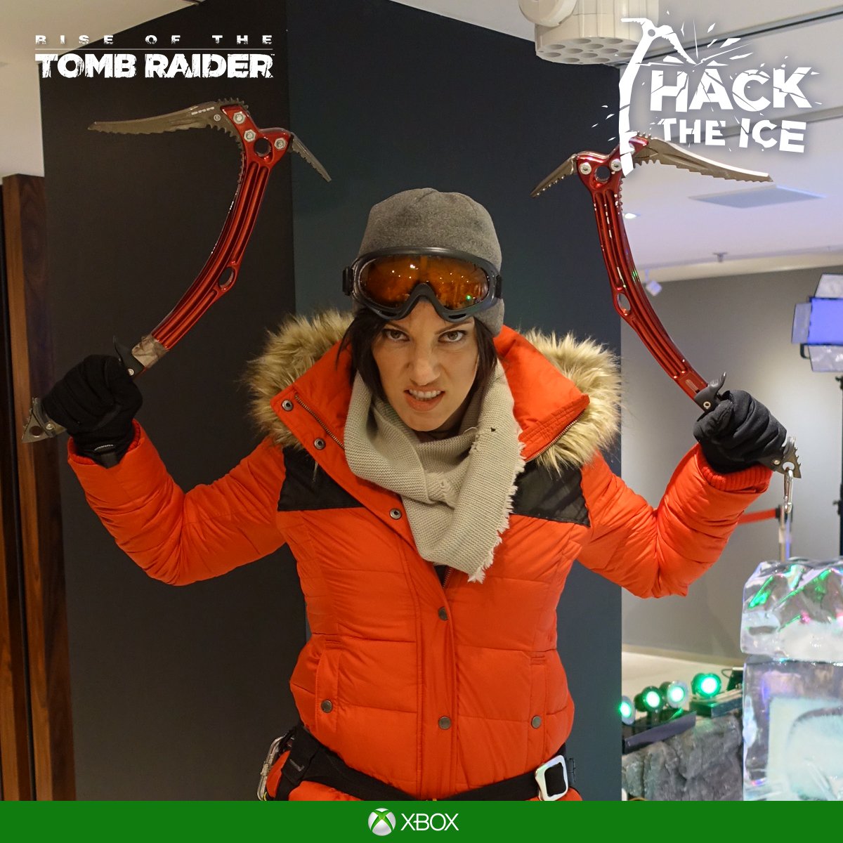 xboxSG's tweet photo. Our ice hacker @_jenncroft_ is ready to rumble! Watch #HackTheIce live at https://t.co/lYeIOkROii now! https://t.co/mnrvrdZd6o