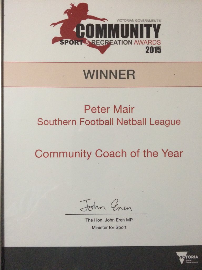 PeterBMair's tweet photo. Great night Vic Govt's Comm &amp; Rec Awards @SouthernFNL @UmpireAFL @AFLVicUmpiring #CSRAwards2015 https://t.co/MuXcijFhSN