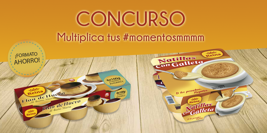 PostresReina's tweet photo. Participa y podrás ganar al instante un fantástico Lote Postres Reina. #momentosmmmm https://t.co/h7qIVJrzWE https://t.co/7PzLrTpX2j