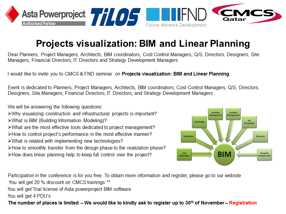 FND_Global's tweet photo. FND&amp;CMCS inviting Project Managers to upcoming event in Doha on the 8th of December 2015 on Projects visualization. https://t.co/G3fSSSuuxM