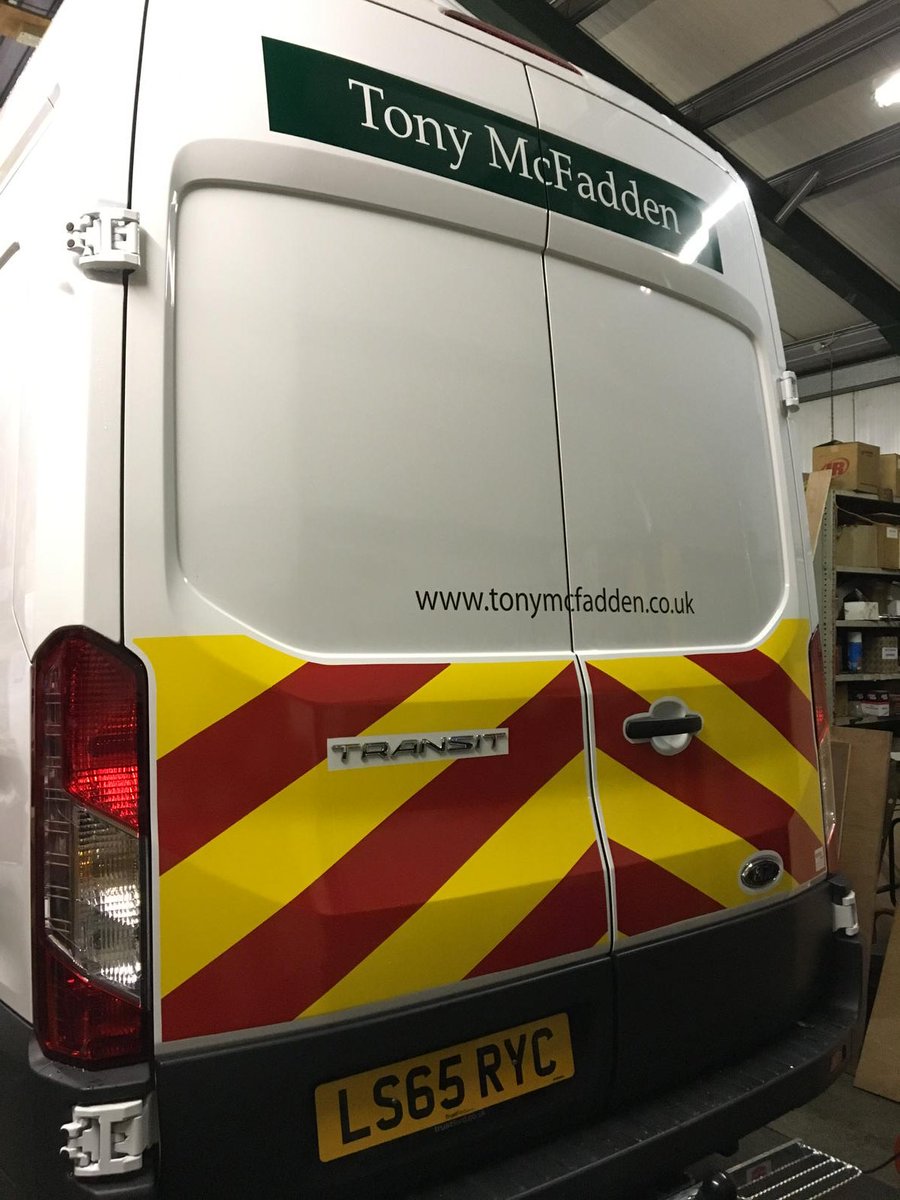 EvokeStudio's tweet photo. Custom chevrons and graphics for Tony McFaddens fleet https://t.co/j3KrGgFUif