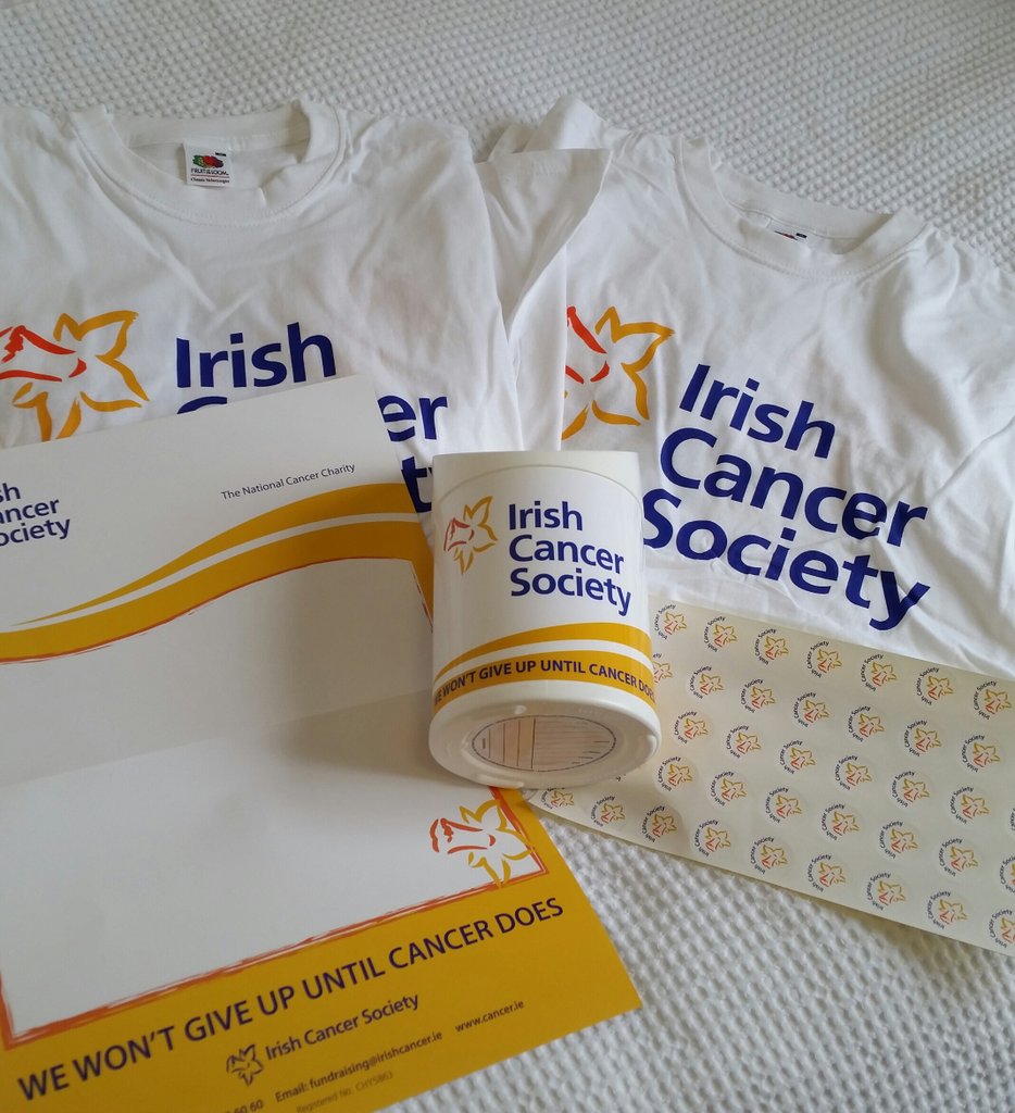 Just got our <a href="/IrishCancerSoc/">Irish Cancer Society</a> merchandise!😄getting so close now and we're getting so excited!Don't forget to donate!
