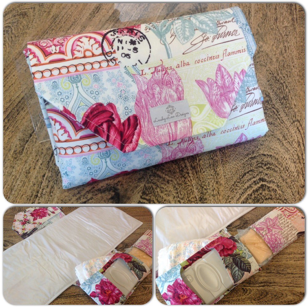 _Leashy_Lou_'s tweet image. Bella rose nappy change may clutch, NOW ON SALE leashylou.com #changemat #nappyclutch  #clutch #nappybag