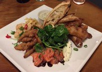 Nibble &amp; Natter with us tonight and enjoy a lovely platter! #Lymington #Fish #Friends #Dinner