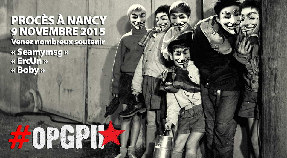 Le_Petit_Obs's tweet photo. Procès des 3 #Anonymous à #Nancy : les soutiens sont là mais les articles disparaissent...
https://t.co/3I8cSGm45u https://t.co/ZIDFNPZACm