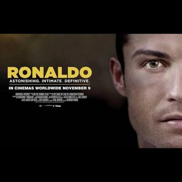 RMCFStats's tweet photo. Ronaldo FIlm akan mulai di tayangkan hari ini di bioskop2 dunia. Congrats @Cristiano https://t.co/30jvHSOEbp