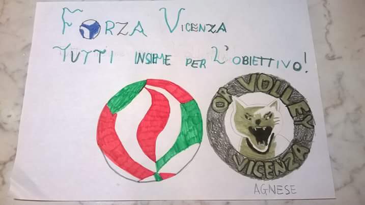 #piccolifans #Vicenza #volley Grazie Agnese!! #ORletsGo