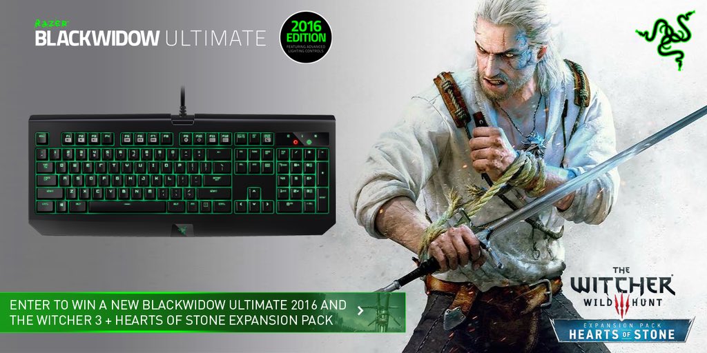 Razer's tweet photo. Your Heart must be made of Stone if you’re not tempted by our @witchergame 3 giveaway https://t.co/aXpv11m4Tm https://t.co/3896ZAGwAN