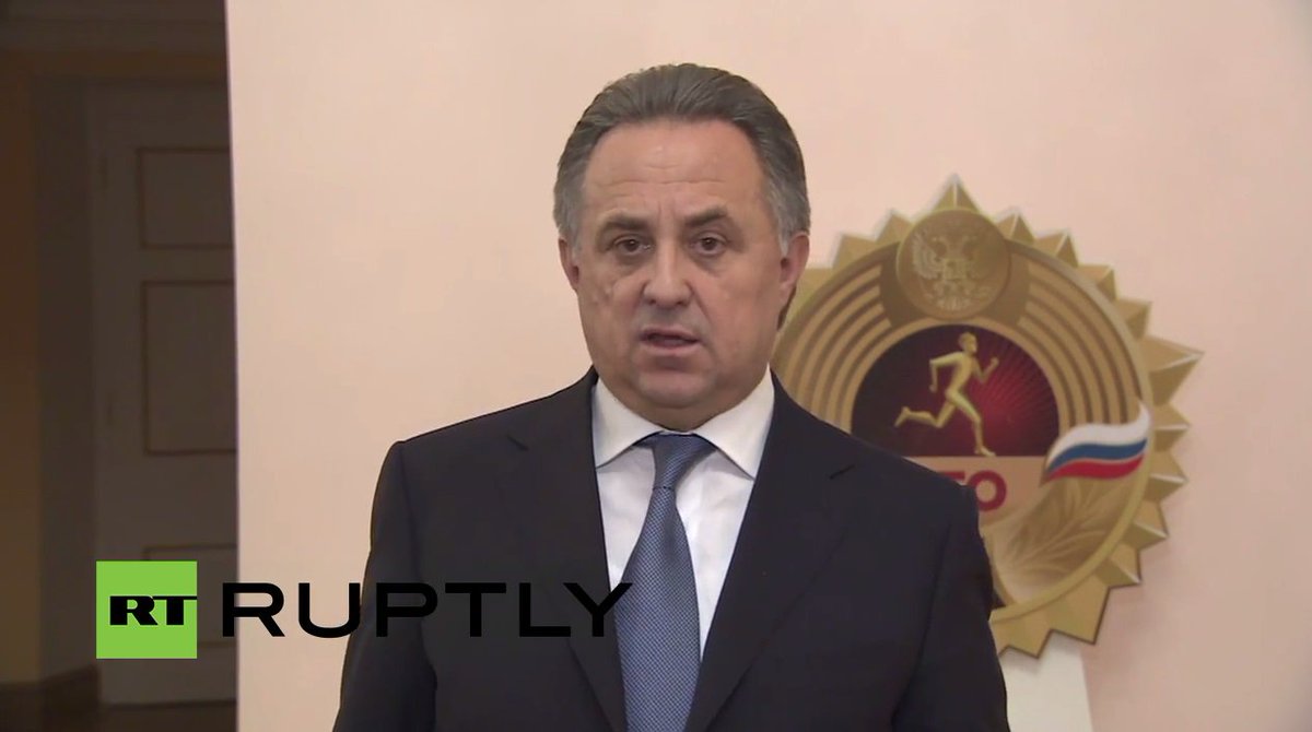 Ruptly's tweet photo. Mutko comments after Russia was accused by anti-doping in #DopingReport

LIVE NOW: https://t.co/zElL5S0Vdc https://t.co/N2Xns4aXe2
