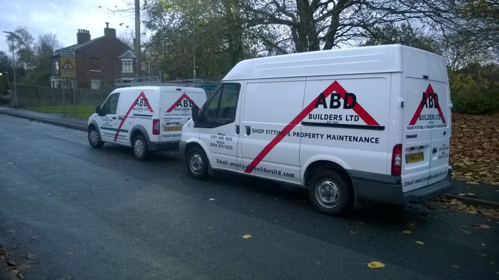 abdbuildersltd's tweet image. New vans signage complete courtesy of @PrintDesignCS
