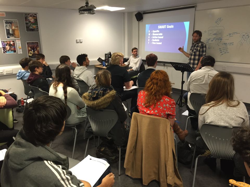 SWICoaching's tweet photo. Talking to #Performingarts students from Richard Taunton's College about getting ahead in the industry and in life. https://t.co/lpMg7zXirS