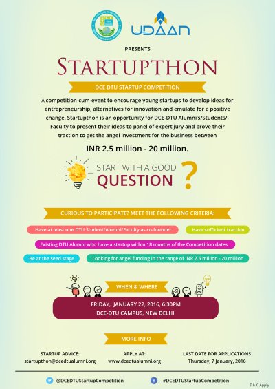 Startupthon-DCE DTU tweet media