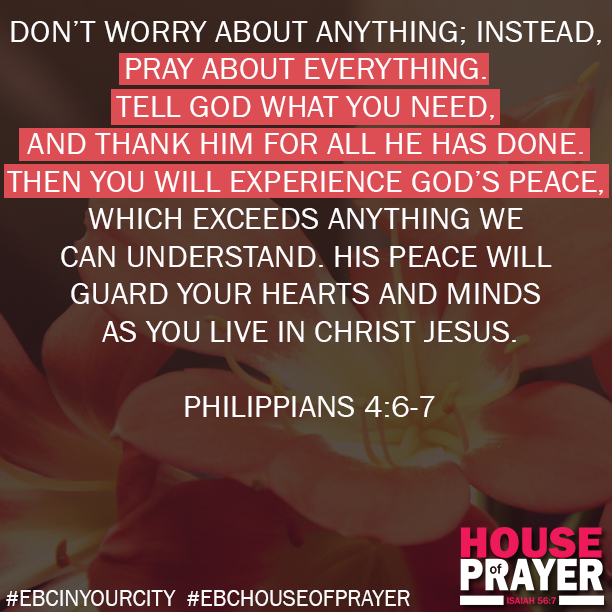 EbcInYourCity's tweet photo. Pray about everything. #MondayMotivation #EBCHOUSEOFPRAYER https://t.co/AIxmUutSx9