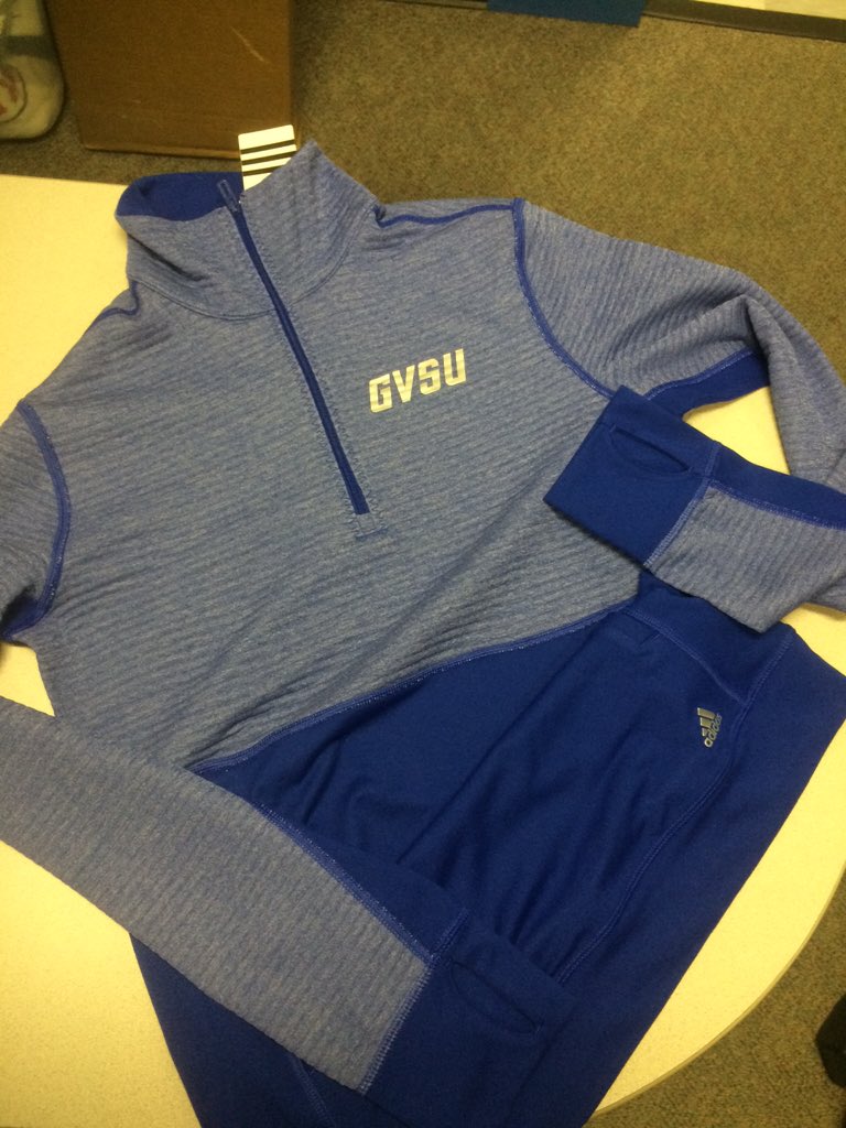 GVSULicensing's tweet photo. Ladies RT for chance to win this Blue performance 1/4 zip from our friends at Adidas #BEATSVSU https://t.co/KmhgF8f0RJ